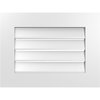 Ekena Millwork Vertical Surface Mount PVC Gable Vent: Functional, w/ 3-1/2"W x 1"P Standard Frame, 24"W x 18"H GVPVE24X1801SF